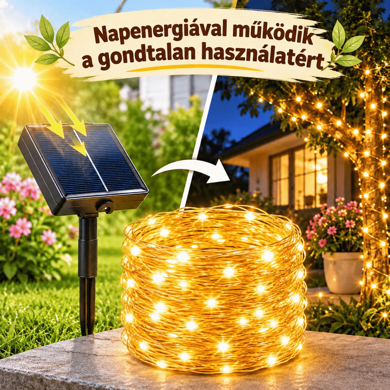Napelemes működés a gondtalan használatért