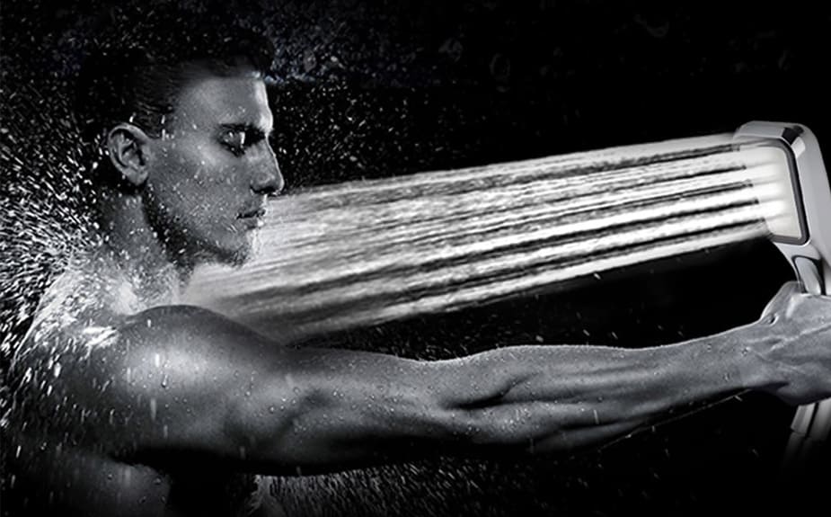 TurboShower, zuhanyzó erős vízsugárral és alacsony energiafogyasztással