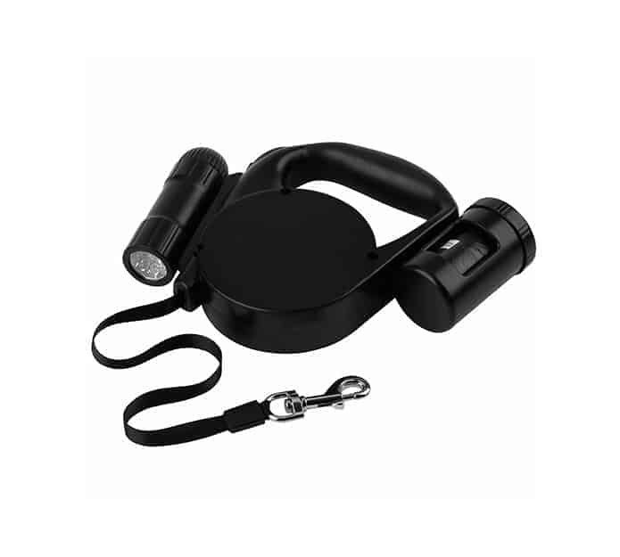 MultiFlex, raztegljiv 8m povodec 3v1 z LED svetilko
