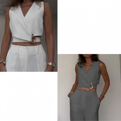 BELKOMPL-SIV-L/XL, Elegáns fehér póló